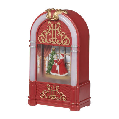 Roman "9.7"" Lighted Jukebox Dancing Santa" Lighted Christmas Tabletop Decor