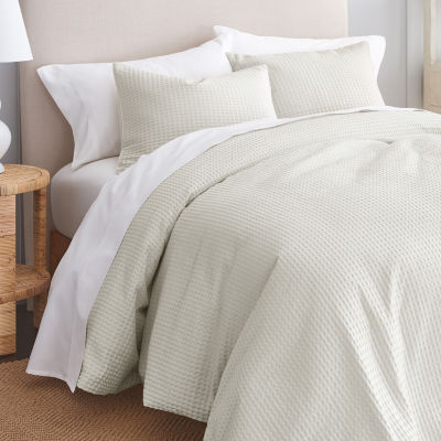 GAIAM® Relax Organic Cotton Waffle 3pc Comforter Set