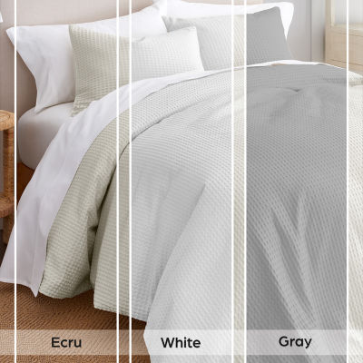 GAIAM® Relax Organic Cotton Waffle 3pc Comforter Set