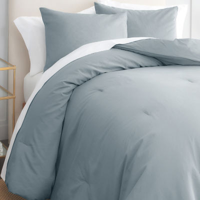 Gaiam® Relax 100% Cotton Garment Washed Ribbed 3pc Comforter Set
