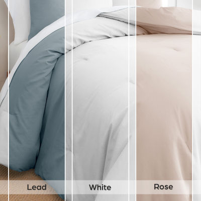 Gaiam® Relax 100% Cotton Garment Washed Ribbed 3pc Comforter Set