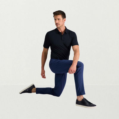 Haggar Mens Slim Fit Flat Front Pant