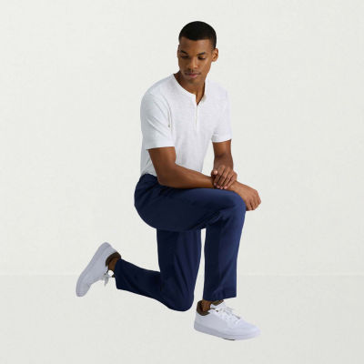 Haggar Mens Straight Fit Flat Front Pant