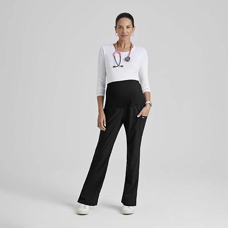 Grey's Anatomy by Barco Classic Grp560 Lilah Womens Maternity Moisture Wicking Scrub Pant, Xx-large, Black