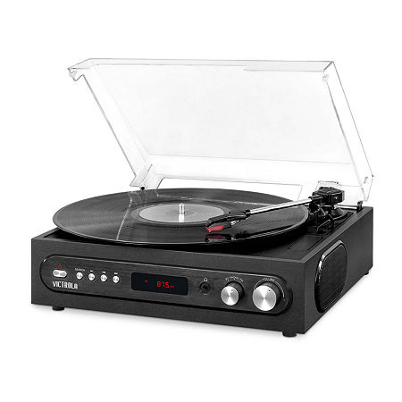 Victrola All-In-1 Record Player Turntable, One Size, Black