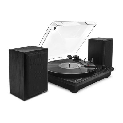 Victrola Montauk Bluetooth Record Player With 3 Speed And Bookshelf Turntable