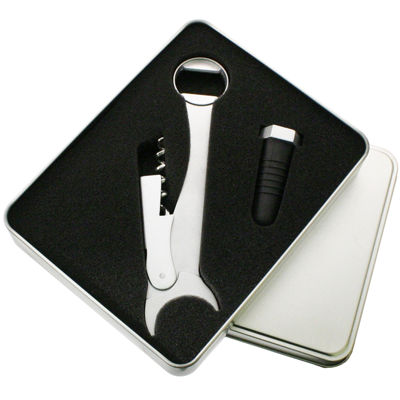 Natico Wrench Bottle Opener & Stopper Set