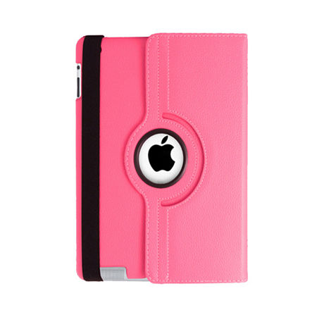 Natico Faux Leather 360° Degree Rotating Case For IPad Mini, One Size, Pink