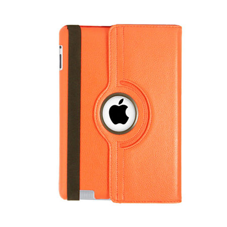 Natico Faux Leather 360° Degree Rotating Case For IPad Mini, One Size, Orange