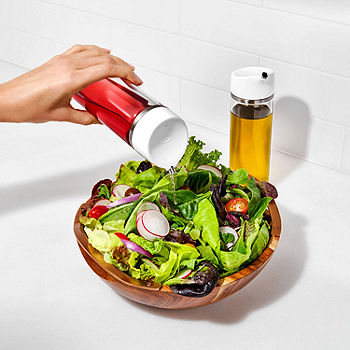 OXO Stainless Steel Salad Spinner & Good Grips Little Salad Dressing Shaker  - Black