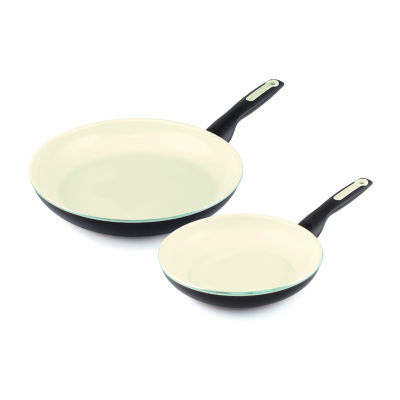 GreenPan Rio Ceramic 2pc. Aluminum Dishwasher Safe NonStick Cookware