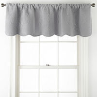 Hudson & Main Audrey Rod Pocket Scallop Valance, One Size , Gray