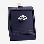 Sparkle Allure 2-pc. Cubic Zirconia Pure Silver Over Brass Bridal Set
