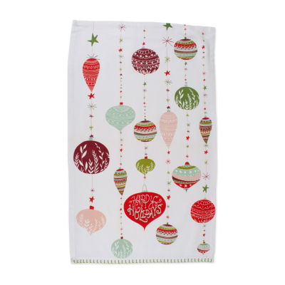 Design Imports Xmas Trimmings 2-pc. Dish Cloth
