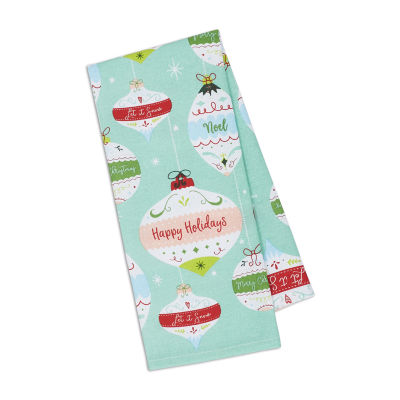 Design Imports Holiday Ornaments 2-pc. Dish Cloths