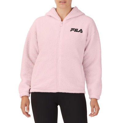 Baby pink fila on sale hoodie