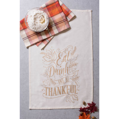 Design Imports Fall Be Thankful 2-pc. Dish Cloths