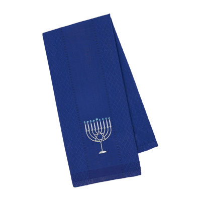 Design Imports Blue Hanukkah 3-pc. Dish Cloths