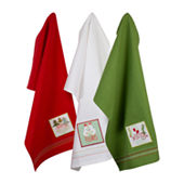 North Pole Trading Co. Holiday Colors 4-pc. Towels + Dish Cloths, Color:  Multi - JCPenney