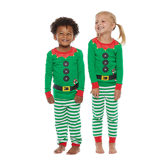 Secret Santa & Elf Family Matching Pajamas Toddler Unisex 2-pc ...