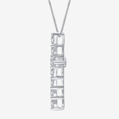 Womens / CT. T.W. Mined White Diamond 14K Gold Cross Pendant Necklace