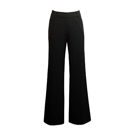 Byer California Big Girls Mid Rise Bootcut Trouser, 7, Black