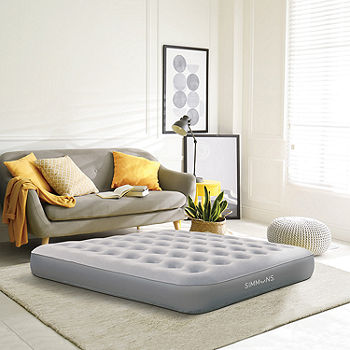 Simmons Rest Aire 17 Inflatable Air Mattress with Pump Queen