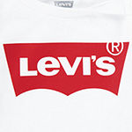 Levi's Baby Girls Crew Neck Long Sleeve Graphic T-Shirt