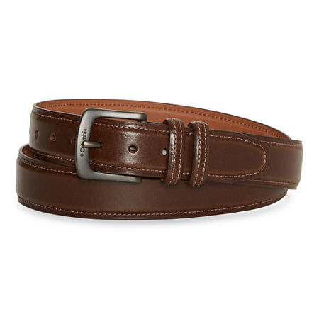 Columbia Double Keeper Mens Belt, 3x (50-52), Brown