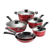 Frigidaire Pressed Aluminum Non-Stick 10-pc. Cookware Set, Color: Red -  JCPenney