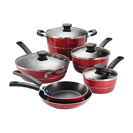 Tramontina 10-pc. Non-Stick Cookware Set, One Size, Red