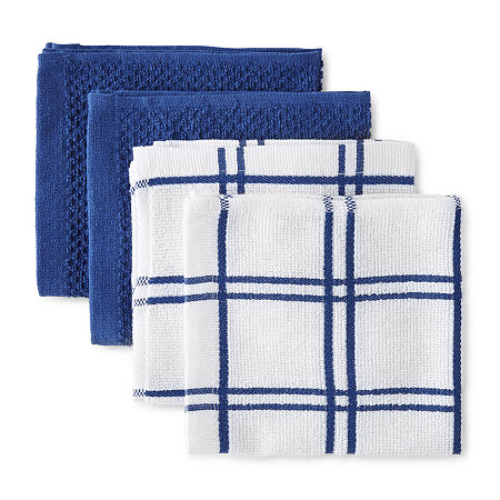 Cooks 4-pk. Dish Cloth, One Size, Blue