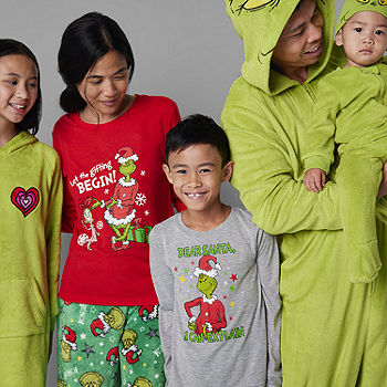 The Grinch Christmas Pyjamas Family Matching PJ Sets Men, Women, Boys &  Girls
