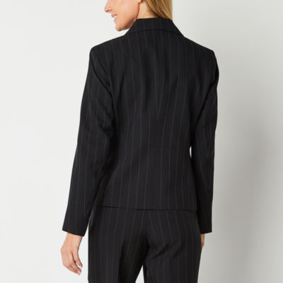 Black Label by Evan-Picone Pinstripe Suit Jacket