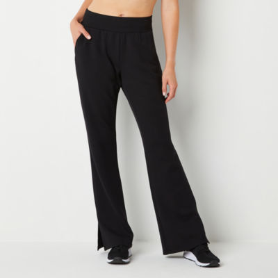Xersion Womens Mid Rise Yoga Pant, Color Black JCPenney