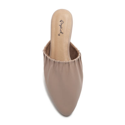 Qupid Womens Swirl Pointed Toe Ballet Flats