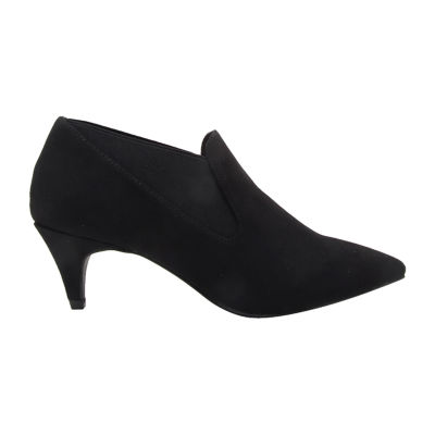 Qupid Womens Saucy Cone Heel Booties