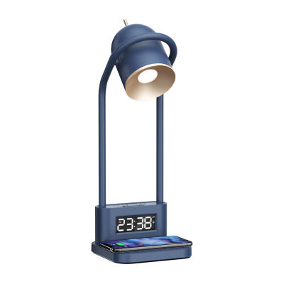 Sheffield Labs 16.7" Newport Blue Metal Led Desk Lamp