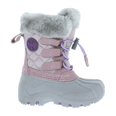 Totes Toddler Girls Lil Jenny Waterproof Insulated Flat Heel Winter Boots