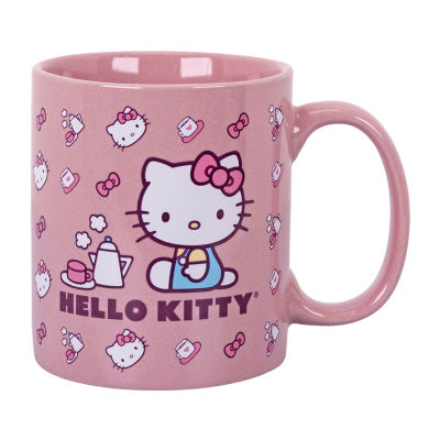 Uncanny Brands Hello Kitty Coffee Maker Gift Set With 2 Mugs
