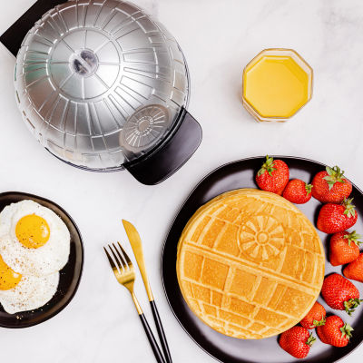 Uncanny Brands Star Wars Halo Death Star Waffle Maker- Death Star On Your Waffles