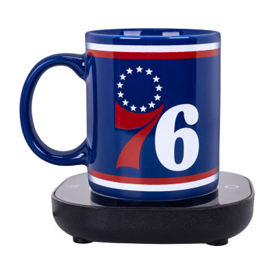 Uncanny Brands NBA Philadelphia 76Ers Logo Mug Warmer With Mug - Auto Shut On/Off