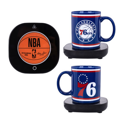 Uncanny Brands NBA Philadelphia 76Ers Logo Mug Warmer With Mug - Auto Shut On/Off