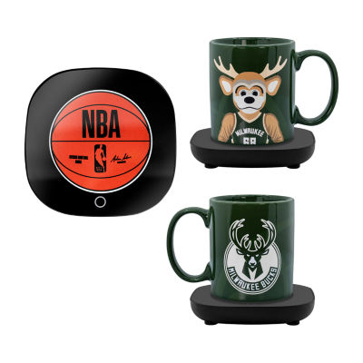 GENERAL Uncanny Brands NBA Milwaukee Bucks Bango Mascot Mug Warmer With Mug  - Auto Shut On/Off