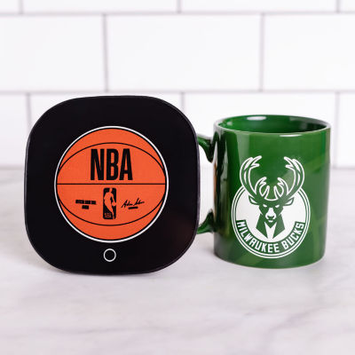 Uncanny Brands NBA Milwaukee Bucks Bango Mascot Mug Warmer With Mug - Auto Shut On/Off