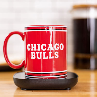 Uncanny Brands NBA Chicago Bulls Logo Mug Warmer With Mug - Auto Shut On/Off