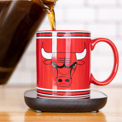 Uncanny Brands NBA Chicago Bulls Logo Mug Warmer With Mug - Auto Shut On/Off