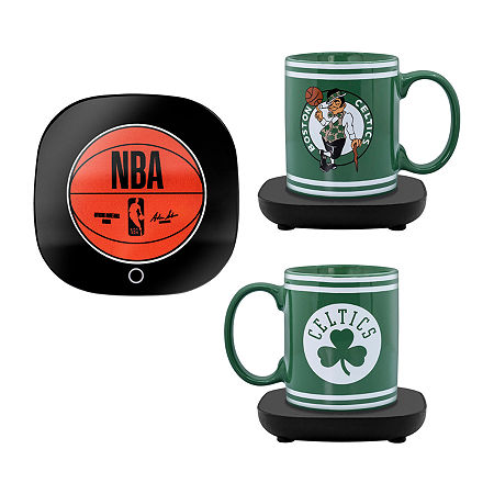 Uncanny Brands NBA Boston Celtics Logo Mug Warmer With Mug - Auto Shut On/Off, One Size, Green