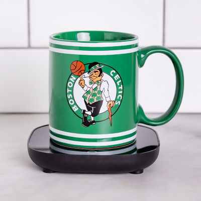 Uncanny Brands NBA Boston Celtics Logo Mug Warmer With Mug - Auto Shut On/Off