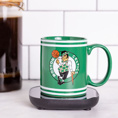 Uncanny Brands NBA Boston Celtics Logo Mug Warmer With Mug - Auto Shut On/Off